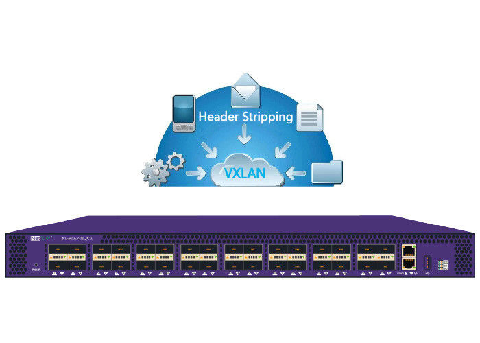 NetTAP® Network Packet Broker VXLAN Header Stripping in Original Packet and Metadata